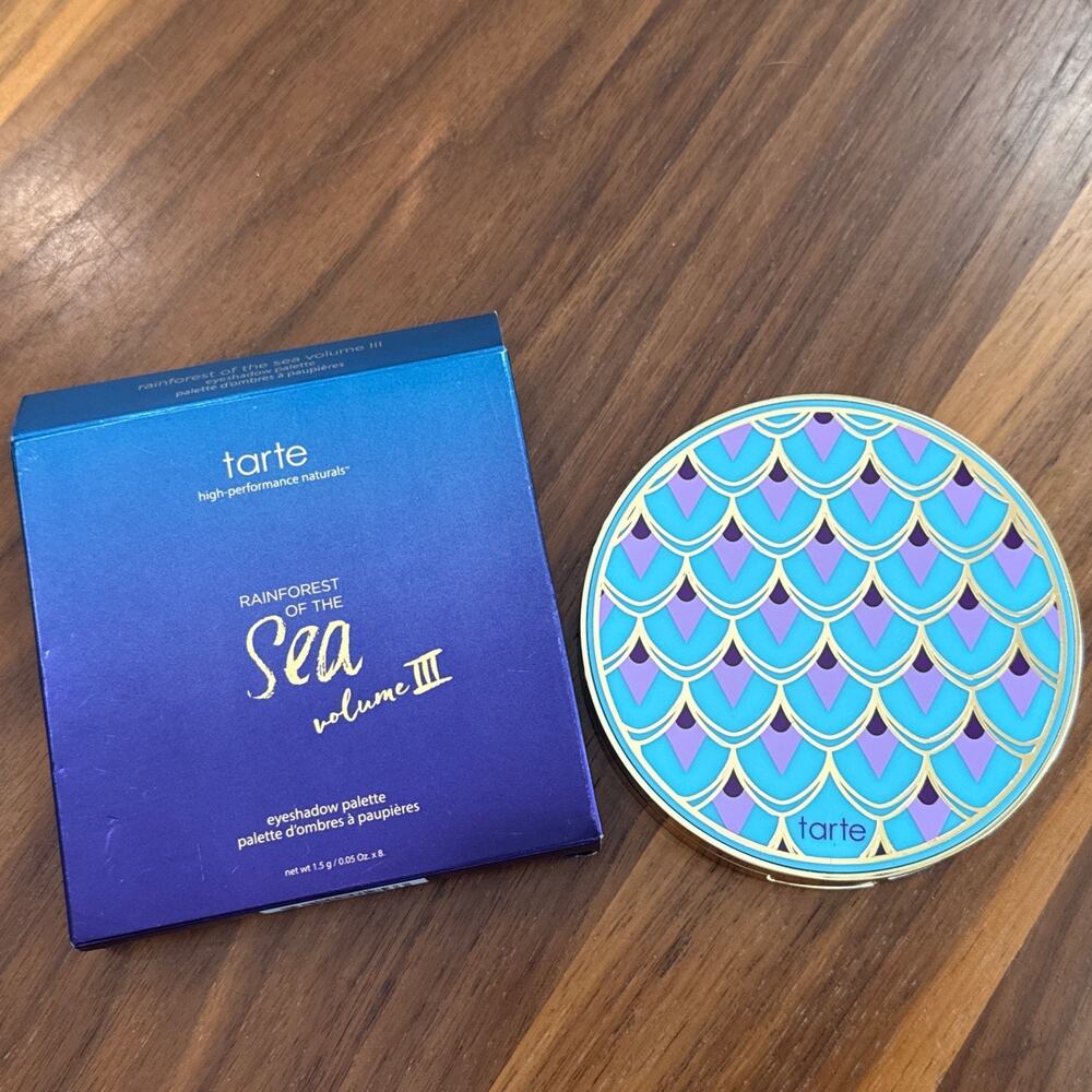 Tarte Rainforest of the Sea Volume III Eyeshadow Palette 8 Shades New in Box